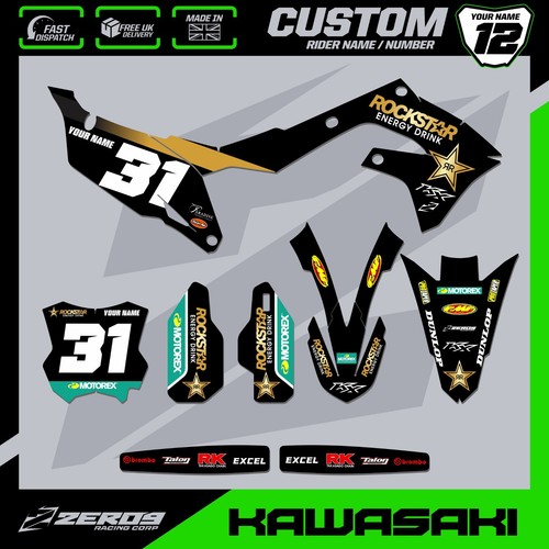 Kawasaki motocross grafica - motocross,