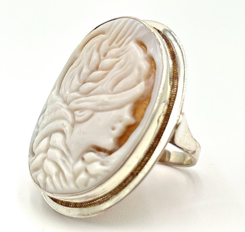 Anello argento 925 cammeo - anello,