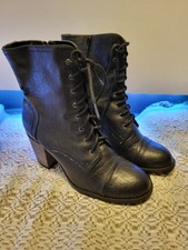 Stivali alti vintage in pelle
