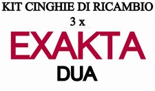 ★KIT CINGHIE DI RICAMBIO 3 x CINE PROIETTORE EXAKTA DUA  BIPASSO ★