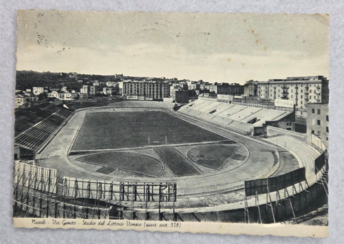 Cartolina napoli stadio - cartolina,