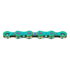 catena x12 12v 126 maglie aurora green BX12AG126 KMC bici mtb strada