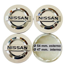 4 tappi coprimozzo per Nissan juke micra qashqai 54mm borchie cerchi in lega