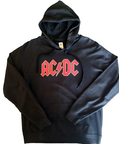 Felpa acdc red logo - ac/dc, ac