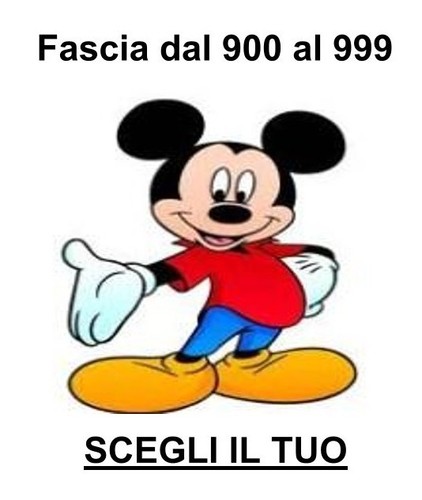 Topolino dal 900 - dal, al