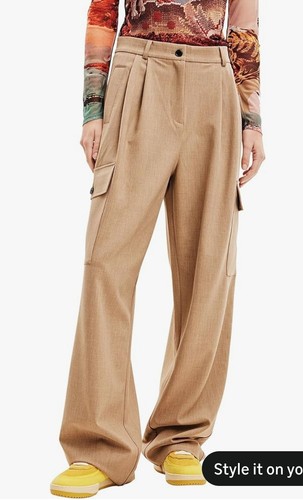 Pantaloni sartoriali desigual - pantaloni,