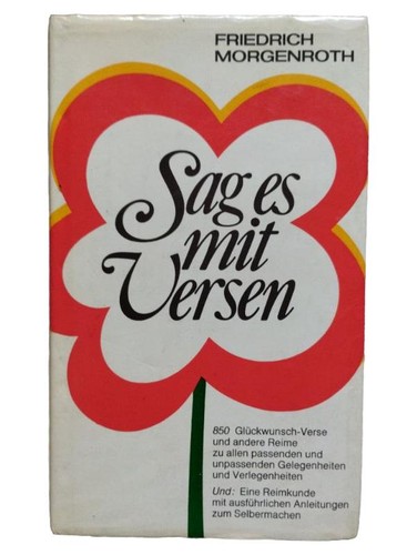 Sag mit versen - es, morgenroth