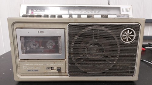 Sony cfm 23l radio cassetta - radio,
