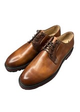 Brecos - EU/39 - Scarpe stringate donna vitello tamponato marrone