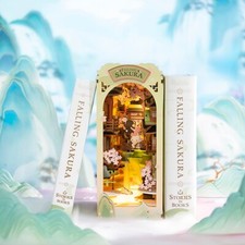 Rolife Puzzle 3D Legno Trappole Sakura 1:24 Casa Libro Angolo Decorazione Modello Regalo