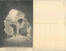 GALLERIA SEMPIONE ANIMATA BICI D'EPOCA E CARRETTO CON CAVALLI,PRIMI 900-N.49056