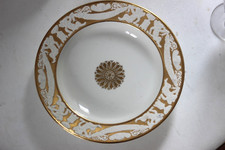 Exceptionnelles assiette creuse porcelaine Paris manufacture Dagoty / Samson