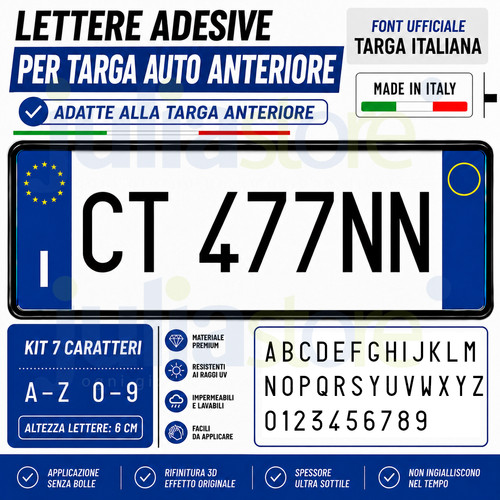 Numeri adesivi per targa - per, auto