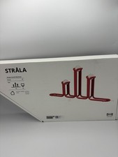 Portacandele Ikea Gustaf Westman Strala LED metallo rosso Vinterfint I NUOVO