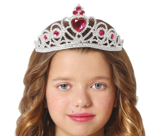 Coroncina tiara argento con