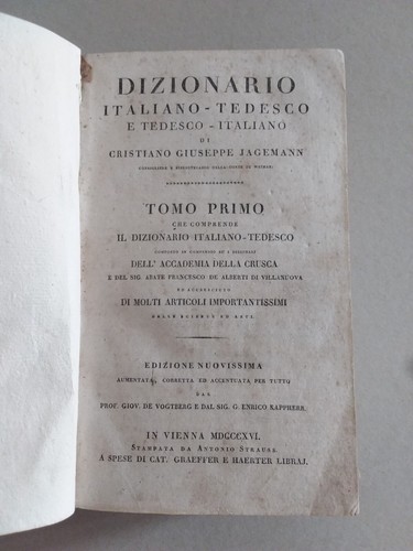 Dizionario italiano tedesco - dizionario, italiano-tedesco