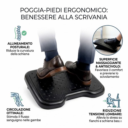 Poggiapiedi ergonomico - poggiapiedi,