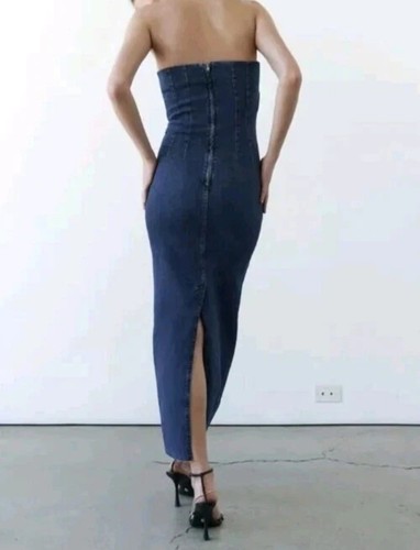 Zara vestito donna tubino - donna, maxi