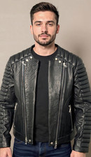 Elegante giacca uomo nera in