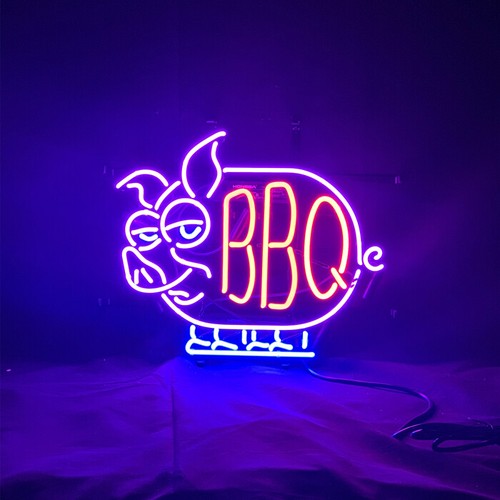 Insegna luminosa neon bbq - insegna,