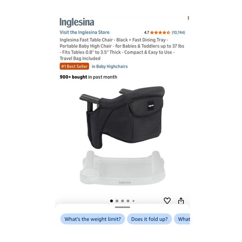 New inglesina fast table - new!!!,
