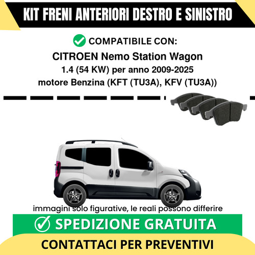 Pastiglie freno anteriori per - pastiglie,