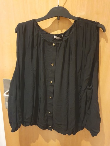 Top donna nero senza - , maniche