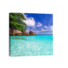 Canvashop Quadri moderni quadrati Mare 3 Quadro Stampa su tela canvas soggiorno