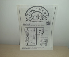 LIBRETTO ISTRUZIONI BARBIE MAGIC MOVES MATTEL  1985 TAIWAN SUPERSTAR RARE