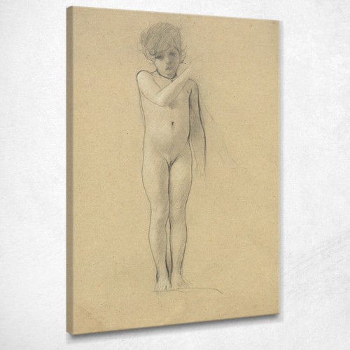 Nudo una bambina - una,