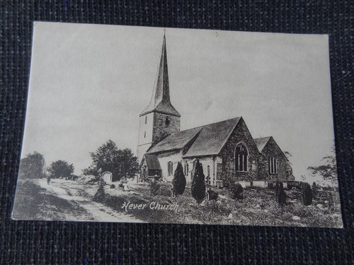 Hever church friths postcard - hever,
