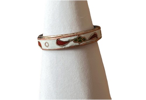 Anello cloisonné dal tocco - un,