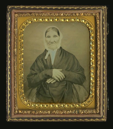 C1850 dagherrotipo donna - c1850,