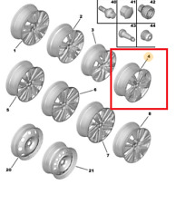 CERCHIO IN LEGA 18'' PEUGEOT 3008 (P84E) 5008 (P87E) 98116350EH 9811635077