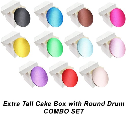 Tall white extra deep cake - white,