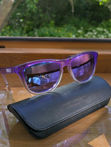 Oakley frogskins purple clear - oakley, purple/clear