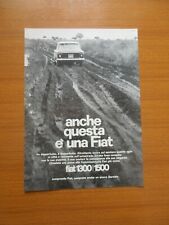 1964 FIAT 1300 1500 AUTO IN STRADA FANGO PUBBLICITA ORIGINALE RARA