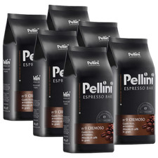 Pellini Espresso Bar n° 9 Cremoso, 1000g chicco intero confezione da 6 pezzi