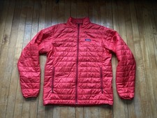 Patagonia Nano Puff Giacca Uomo Grande Rosso Primaloft Puffy Escursionismo Viaggio