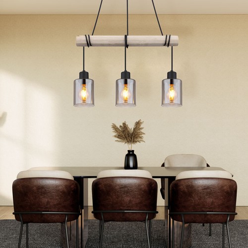 Lampadario wood altezza - lampadario,
