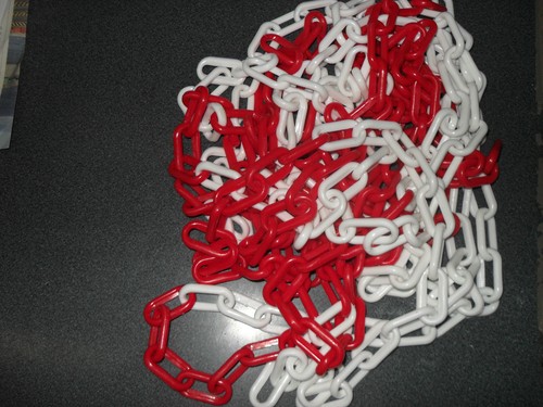 Catena bianca rossa pvc - catena,
