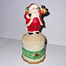 Natale Vintage - Campanella Campanellina Babbo Natale 6 cm x 6 cm x 13,5 cm (h)