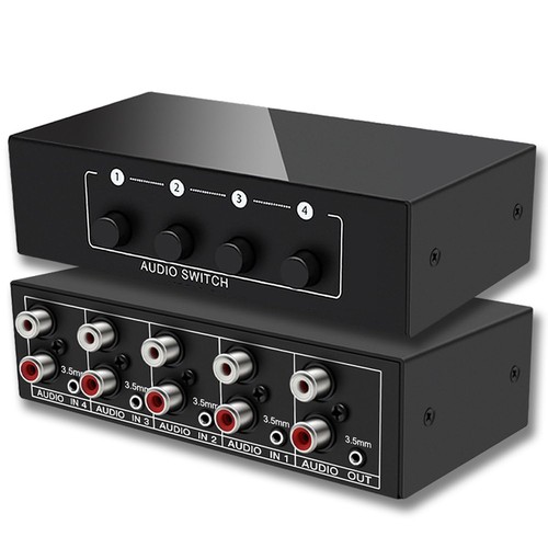 Selettore audio stereo - 2x(selettore,