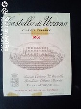 CHIANTI 1967 CASTELLO DI UZZANO - CONTESSA M. GRAZIELLA - ETICHETTA