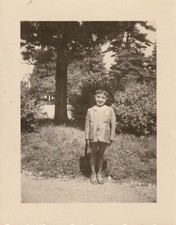 B4 -  Foto Photo Fotografia Anni 50 - Bambino con Giacca e Sandali