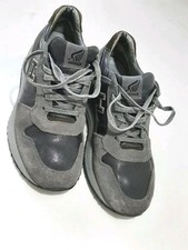 Hogan – Sneakers da uomo in pelle e camoscio – Grigio – Taglia UK 6 EU 40