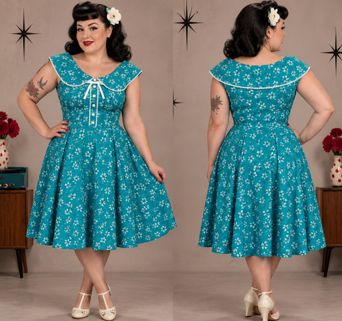 Abito stile vintage floreale