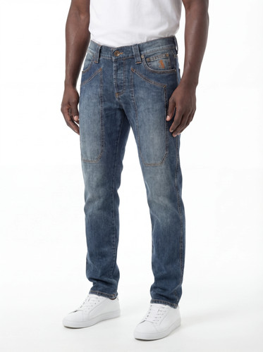 Jeckerson uomo jeans gamba - jeans,