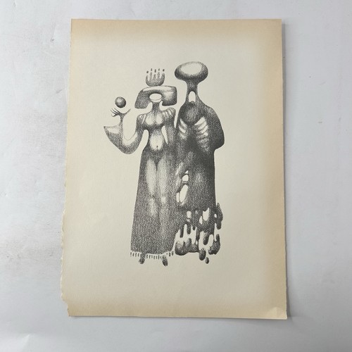 Stampa due figure - , surrealiste