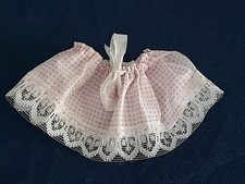 VESTITO BIANCO E ROSA -  BAMBOLA MINI  FURGA  ANNI 60 